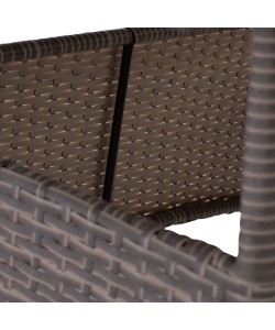 ΤΡΑΠΕΖΙ ΜΕΤΑΛΛΙΚΟ MILITARY RATTAN ΓΚΡΙ HM5141.31 120x70x75Υ εκ.