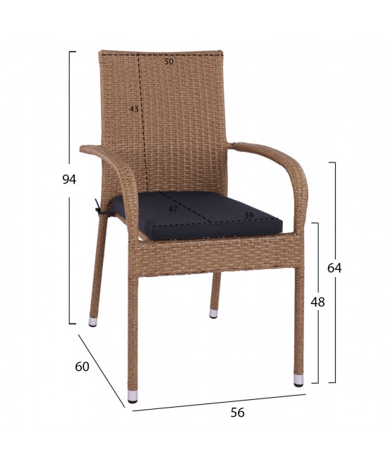 ΣΕΤ ΤΡΑΠΕΖΑΡΙΑΣ 5ΤΜΧ ΤΡΑΠ. 150Χ90 & ΠΟΛΥΘΡΟΝΕΣ WICKER RATTAN ΜΠΕΖ ΚΑΦΕ HM11713.02 ΣΕΤ ΤΡΑΠΕΖΑΡΙΑΣ 5ΤΜΧ ΤΡΑΠ. 150Χ90 & ΠΟΛΥΘΡΟΝΕΣ WICKER RATTAN ΜΠΕΖ ΚΑΦΕ HM11713.02