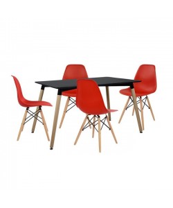 ΣΕΤ ΤΡΑΠΕΖΑΡΙΑΣ 5ΤΜΧ ΜΕ ΤΡΑΠΕΖΙ ΚΑΙ 4 ΚΑΡΕΚΛΕΣ HM10228 120x80x73 cm