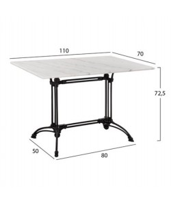 ΣΕΤ ΤΡΑΠΕΖΑΡΙΑΣ 5 TMX ΕΞΩΤΕΡΙΚΟΥ ΧΩΡΟΥ ΜΕ ΜΑΡΜΑΡΙΝΟ ΤΡΑΠΕΖΙ HM11717