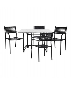 ΣΕΤ ΤΡΑΠΕΖΑΡΙΑΣ 5 TMX ΕΞΩΤΕΡΙΚΟΥ ΧΩΡΟΥ ΜΕ ΜΑΡΜΑΡΙΝΟ ΤΡΑΠΕΖΙ HM11717