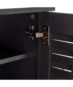 ΠΑΠΟΥΤΣΟΘΗΚΗ-ΝΤΟΥΛΑΠΙ ΞΥΛΙΝΗ KABIRA 4 ΠΟΡΤΕΣ HM2210.10 ΓΚΡΙ 77x34x123Υεκ.