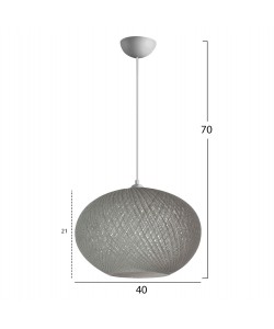 ΦΩΤΙΣΤΙΚΟ ΟΡΟΦΗΣ ΕΣΩΤΕΡΙΚΟΥ ΧΩΡΟΥ ΓΚΡΙ Φ40Χ70Υεκ. HM7624.01