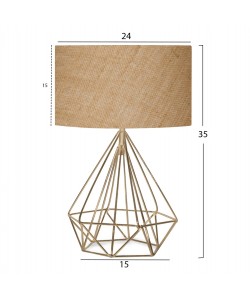 ΦΩΤΙΣΤΙΚΟ ΕΠΙΤΡΑΠΕΖΙΟ ΜΕΤΑΛΛΙΚΟ ΜΠΕΖ ΧΡΥΣΟ HM7606.01