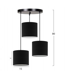 ΦΩΤΙΣΤΙΚΟ ΟΡΟΦΗΣ HM7622.02 ΜΑΥΡΟ