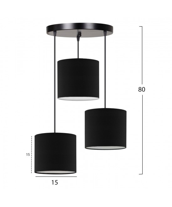 ΦΩΤΙΣΤΙΚΟ ΟΡΟΦΗΣ HM7622.02 ΜΑΥΡΟ ΦΩΤΙΣΤΙΚΟ ΟΡΟΦΗΣ HM7622.02 ΜΑΥΡΟ