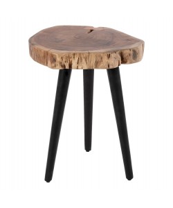 ΤΡΑΠΕΖΙ ΣΑΛΟΝΙΟΥ ΒΟΗΘΗΤΙΚΟ ΑΠΟ ΜΑΣΙΦ ΞΥΛΟ ΑΚΑΚΙΑΣ HM8364.11 Φ40x49.5Υ εκ.