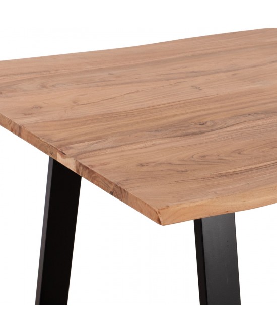 ΤΡΑΠΕΖΙ ΤΡΑΠΕΖΑΡΙΑΣ SOFIA SLIM HM8500.11 ΜΑΣΙΦ ΞΥΛΟ ΑΚΑΚΙΑΣ 160x90x76Υ εκ.