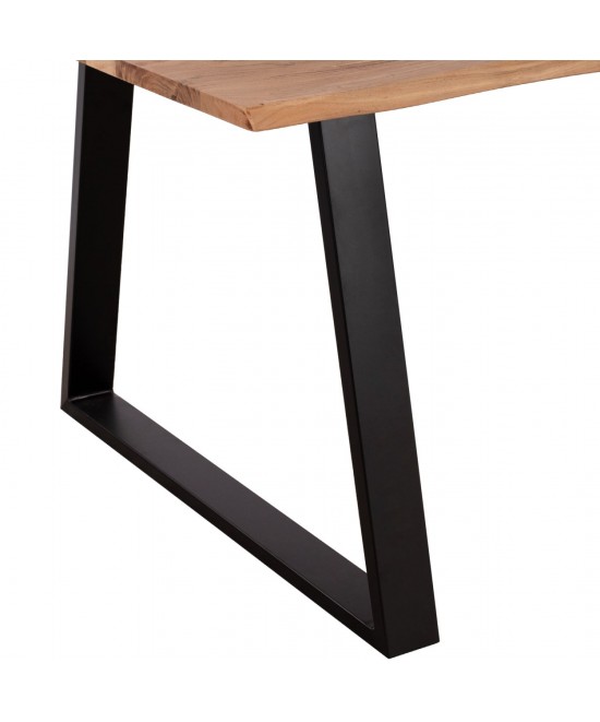 ΤΡΑΠΕΖΙ ΤΡΑΠΕΖΑΡΙΑΣ SOFIA SLIM HM8500.11 ΜΑΣΙΦ ΞΥΛΟ ΑΚΑΚΙΑΣ 160x90x76Υ εκ.