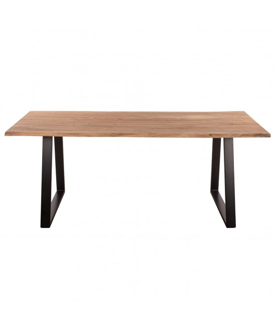 ΤΡΑΠΕΖΙ ΤΡΑΠΕΖΑΡΙΑΣ SOFIA SLIM HM8501.11 ΑΠΟ ΜΑΣΙΦ ΞΥΛΟ ΑΚΑΚΙΑΣ 200x100x77Υ εκ.
