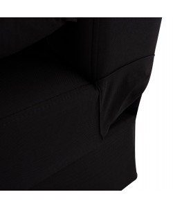 ΚΑΝΑΠΕΣ ΚΡΕΒΑΤΙ ANDRI ΤΡΙΘΕΣΙΟΣ ΜΑΥΡΟΣ HM3239.01 180x72x77 εκ.