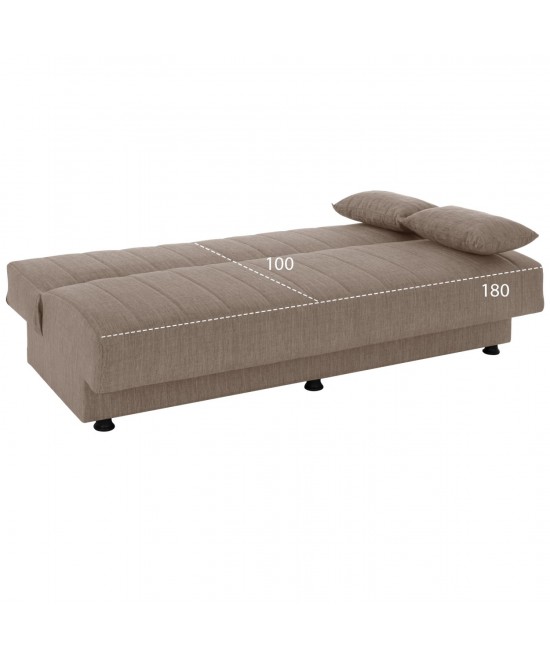ΚΑΝΑΠΕΣ ΚΡΕΒΑΤΙ ANDRI ΤΡΙΘΕΣΙΟΣ ΜΠΕΖ HM3239.04 180x72x77Υ εκ. ΚΑΝΑΠΕΣ ΚΡΕΒΑΤΙ ANDRI ΤΡΙΘΕΣΙΟΣ ΜΠΕΖ HM3239.04 180x72x77Υ εκ.