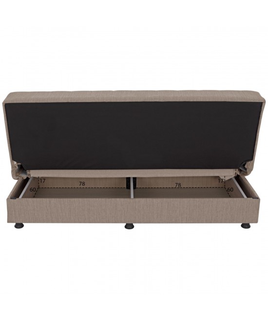 ΚΑΝΑΠΕΣ ΚΡΕΒΑΤΙ ANDRI ΤΡΙΘΕΣΙΟΣ ΜΠΕΖ HM3239.04 180x72x77Υ εκ. ΚΑΝΑΠΕΣ ΚΡΕΒΑΤΙ ANDRI ΤΡΙΘΕΣΙΟΣ ΜΠΕΖ HM3239.04 180x72x77Υ εκ.