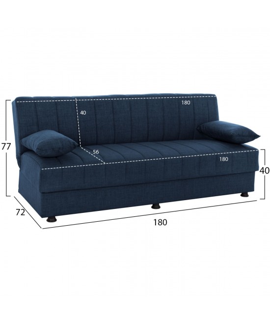 ΚΑΝΑΠΕΣ ΚΡΕΒΑΤΙ ANDRI ΤΡΙΘΕΣΙΟΣ ΜΠΛΕ HM3239.07 180x83x74Y εκ. ΚΑΝΑΠΕΣ ΚΡΕΒΑΤΙ ANDRI ΤΡΙΘΕΣΙΟΣ ΜΠΛΕ HM3239.07 180x83x74Y εκ.