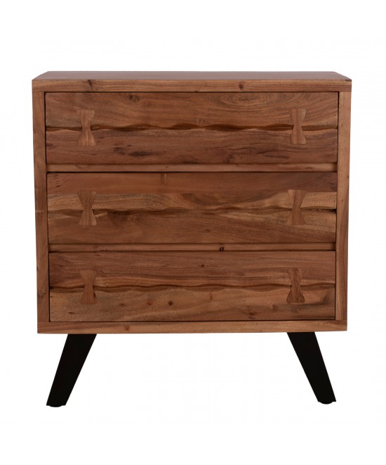 ΣΥΡΤΑΡΙΕΡΑ FANSI 3ΣΥΡΤΑΡΙΑ ΑΠΟ ΜΑΣΙΦ ΞΥΛΟ ΑΚΑΚΙΑΣ 80x35x86Υεκ. HM8474.11