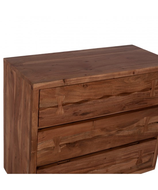 ΣΥΡΤΑΡΙΕΡΑ FANSI 3ΣΥΡΤΑΡΙΑ ΑΠΟ ΜΑΣΙΦ ΞΥΛΟ ΑΚΑΚΙΑΣ 80x35x86Υεκ. HM8474.11