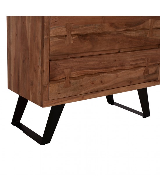 ΣΥΡΤΑΡΙΕΡΑ FANSI 3ΣΥΡΤΑΡΙΑ ΑΠΟ ΜΑΣΙΦ ΞΥΛΟ ΑΚΑΚΙΑΣ 80x35x86Υεκ. HM8474.11