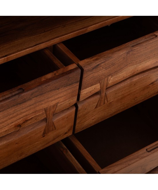 ΣΥΡΤΑΡΙΕΡΑ FANSI 3ΣΥΡΤΑΡΙΑ ΑΠΟ ΜΑΣΙΦ ΞΥΛΟ ΑΚΑΚΙΑΣ 80x35x86Υεκ. HM8474.11