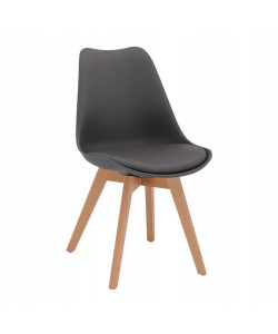 ΚΑΡΕΚΛΑ VEGAS HM0033.03 ΠΟΔΙΑ ΟΞΙΑΣ-ΚΑΘΙΣΜΑ P.P. ΣΚΟΥΡΟ ΓΚΡΙ 45x56x80Υεκ.