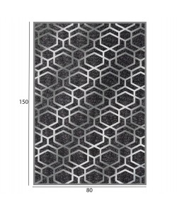 ΧΑΛΙ ΣΑΛΟΝΙΟΥ ΜΕ ΚΡΟΣΙΑ JOSIANE ΓΚΡΙ HM7676.31 80X150εκ.