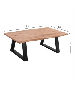 ΤΡΑΠΕΖΙ ΣΑΛΟΝΙΟΥ SOFIA SLIM HM8502.11 ΜΑΣΙΦ ΞΥΛΟ ΑΚΑΚΙΑΣ 115Χ65Χ41Υεκ.