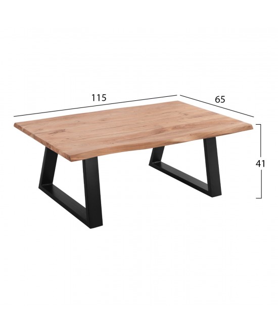 ΤΡΑΠΕΖΙ ΣΑΛΟΝΙΟΥ SOFIA SLIM HM8502.11 ΜΑΣΙΦ ΞΥΛΟ ΑΚΑΚΙΑΣ 115Χ65Χ41Υεκ.