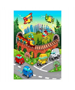 ΠΑΙΔΙΚΟ ΧΑΛΙ ΜΕ ΚΡΟΣΙΑ HM7679.13 ΠΟΛΥΧΡΩΜΟ 120Χ180 εκ.