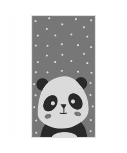 ΠΑΙΔΙΚΟ ΧΑΛΙ ΜΕ ΚΡΟΣΙΑ ΣΕΙΡΑ KIDDER HM7678.14 PANDA ΓΚΡΙ 80Χ150 εκ.