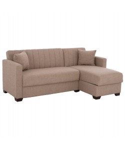 ΚΑΝΑΠΕΣ ΚΡΕΒΑΤΙ GHUFRAN ΓΩΝΙΑ ΑΝΑΣΤΡΕΨΙΜΗ ΜΠΕΖ HM3244.04 ΜΕ ΑΠΟΘΗΚΕΤΙΚΟ ΧΩΡΟ 200x133x77Yεκ.