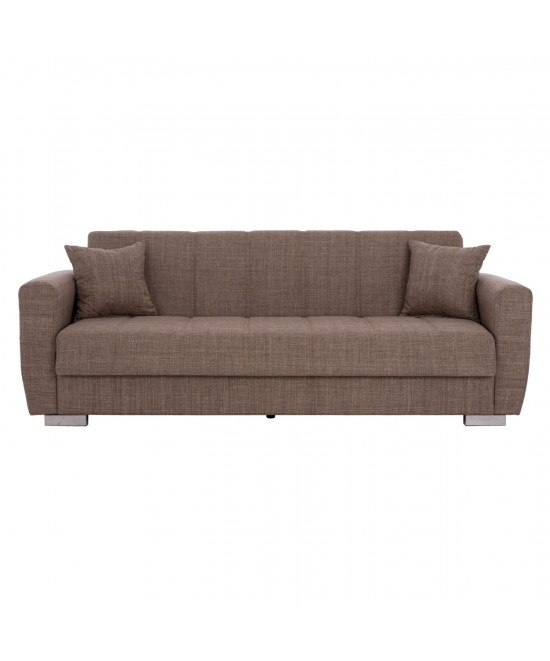 ΚΑΝΑΠΕΣ ΚΡΕΒΑΤΙ POLYA ΤΡΙΘΕΣΙΟΣ ΚΑΦΕ HM3240.02 215x80x77 εκ. ΚΑΝΑΠΕΣ ΚΡΕΒΑΤΙ POLYA ΤΡΙΘΕΣΙΟΣ ΚΑΦΕ HM3240.02 215x80x77 εκ.