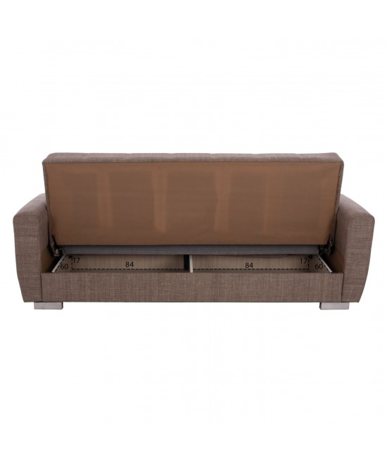 ΚΑΝΑΠΕΣ ΚΡΕΒΑΤΙ POLYA ΤΡΙΘΕΣΙΟΣ ΚΑΦΕ HM3240.02 215x80x77 εκ. ΚΑΝΑΠΕΣ ΚΡΕΒΑΤΙ POLYA ΤΡΙΘΕΣΙΟΣ ΚΑΦΕ HM3240.02 215x80x77 εκ.