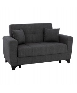 ΚΑΝΑΠΕΣ ΚΡΕΒΑΤΙ HEMA ΔΙΘΕΣΙΟΣ  ΨΗΛΗ ΠΛΑΤΗ ΓΚΡΙ HM3243.03 160x84x88 εκ.