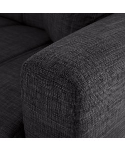 ΚΑΝΑΠΕΣ ΚΡΕΒΑΤΙ POLYA ΤΡΙΘΕΣΙΟΣ HM3240.03 ΓΚΡΙ 215x85x76Υ εκ.