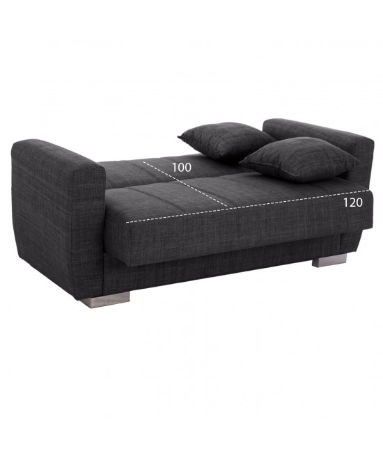 ΚΑΝΑΠΕΣ ΚΡΕΒΑΤΙ POLYA ΔΙΘΕΣΙΟΣ ΓΚΡΙ HM3241.03 153x87x77Υεκ. ΚΑΝΑΠΕΣ ΚΡΕΒΑΤΙ POLYA ΔΙΘΕΣΙΟΣ ΓΚΡΙ HM3241.03 153x87x77Υεκ.