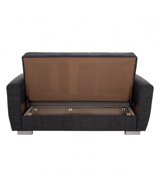 ΚΑΝΑΠΕΣ ΚΡΕΒΑΤΙ POLYA ΔΙΘΕΣΙΟΣ ΓΚΡΙ HM3241.03 153x87x77Υεκ. ΚΑΝΑΠΕΣ ΚΡΕΒΑΤΙ POLYA ΔΙΘΕΣΙΟΣ ΓΚΡΙ HM3241.03 153x87x77Υεκ.