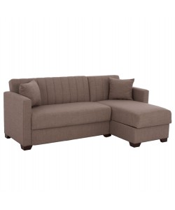 ΚΑΝΑΠΕΣ ΚΡΕΒΑΤΙ GHUFRAN ΓΩΝΙΑ ΑΝΑΣΤΡΕΨΙΜΗ ΚΑΦΕ HM3244.02 ΜΕ ΑΠΟΘΗΚΕΤΙΚΟ ΧΩΡΟ 202x140x78Yεκ.