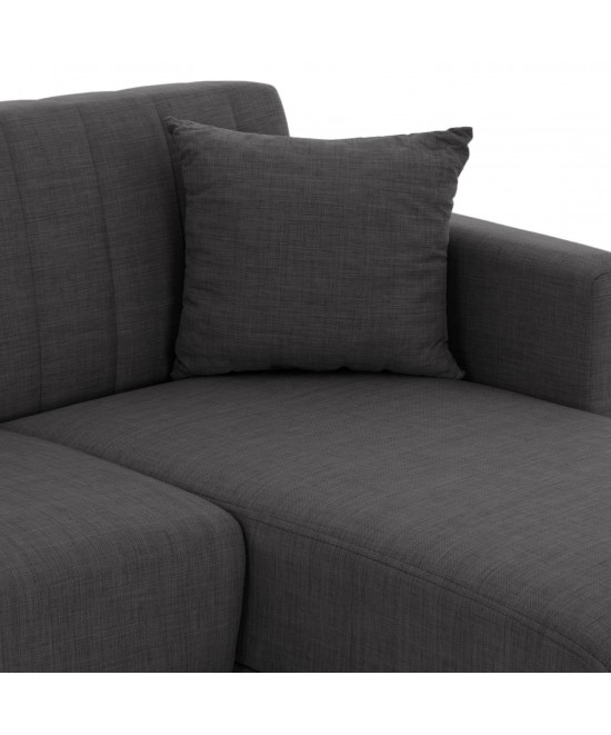 ΚΑΝΑΠΕΣ ΚΡΕΒΑΤΙ GHUFRAN ΓΩΝΙΑ ΑΝΑΣΤΡΕΨΙΜΗ ΓΚΡΙ ΜΕ ΑΠΟΘΗΚΕΤΙΚΟ ΧΩΡΟ HM3244.03 202x140x78Yεκ.