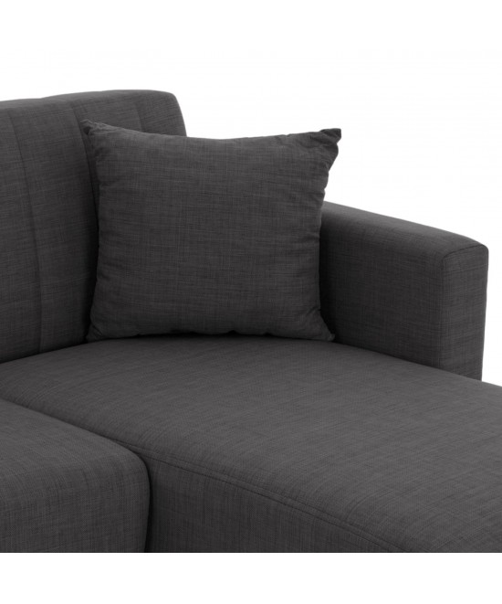 ΚΑΝΑΠΕΣ ΚΡΕΒΑΤΙ GHUFRAN ΓΩΝΙΑ ΑΝΑΣΤΡΕΨΙΜΗ ΓΚΡΙ ΜΕ ΑΠΟΘΗΚΕΤΙΚΟ ΧΩΡΟ HM3244.03 202x140x78Yεκ.