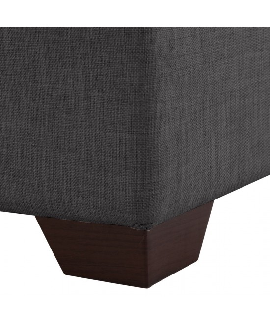 ΚΑΝΑΠΕΣ ΚΡΕΒΑΤΙ GHUFRAN ΓΩΝΙΑ ΑΝΑΣΤΡΕΨΙΜΗ ΓΚΡΙ ΜΕ ΑΠΟΘΗΚΕΤΙΚΟ ΧΩΡΟ HM3244.03 202x140x78Yεκ.