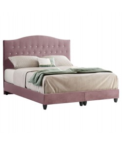 ΚΡΕΒΑΤΙ MALENA ΑΠΟ ΒΕΛΟΥΔΟ ΣΑΠΙΟ ΜΗΛΟ HM638.12 ΓΙΑ ΣΤΡΩΜΑ 150x200 εκ.