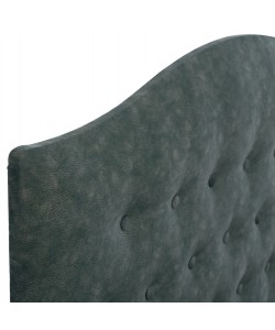 ΚΡΕΒΑΤΙ MALENA ΑΠΟ ΠΡΑΣΙΝΟ ΥΦΑΣΜΑ τύπου NUBUCK, HM647.27 ΓΙΑ ΣΤΡΩΜΑ 120x200 εκ.