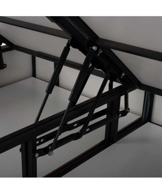 ΚΡΕΒΑΤΙ MILO ΜΕ ΑΠΟΘΗΚΕΥΤΙΚΟ ΠΡΑΣΙΝΟ ΥΦΑΣΜΑ τύπου NUBUCK HM622.07 ΓΙΑ ΣΤΡΩΜΑ 160x200 εκ.