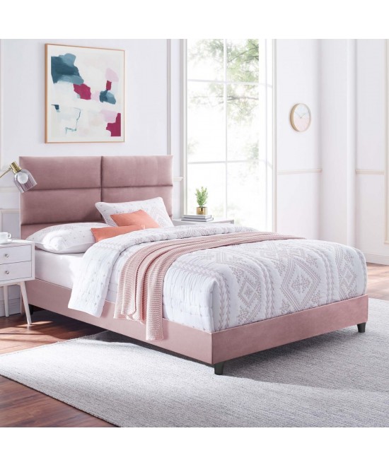 ΚΡΕΒΑΤΙ MILO ΣΑΠΙΟ ΜΗΛΟ ΒΕΛΟΥΔΟ HM646.12 ΓΙΑ ΣΤΡΩΜΑ 120x200 εκ.