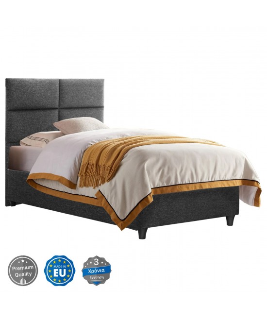 ΚΡΕΒΑΤΙ MILO ΑΠΟ ΓΚΡΙ ΥΦΑΣΜΑ HM652.01 ΓΙΑ ΣΤΡΩΜΑ 90x200 εκ. ΚΡΕΒΑΤΙ MILO ΑΠΟ ΓΚΡΙ ΥΦΑΣΜΑ HM652.01 ΓΙΑ ΣΤΡΩΜΑ 90x200 εκ.