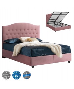 ΚΡΕΒΑΤΙ MALENA ΜΕ ΑΠΟΘΗΚΕΥΤΙΚΟ ΣΑΠΙΟ ΜΗΛΟ ΒΕΛΟΥΔΟ HM624.12 ΓΙΑ ΣΤΡΩΜΑ 160x200 εκ.