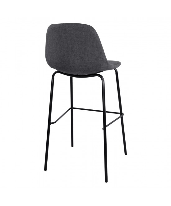 ΣΚΑΜΠΟ VINCENT HM9298.10 ΜΕΣΑΙΟΥ ΥΨΟΥΣ ΓΚΡΙ  ΜΕ ΜΕΤΑΛΛΙΚΑ ΠΟΔΙΑ 47x51x96 εκ.