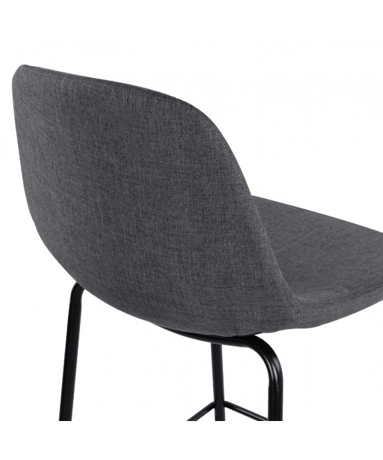 ΣΚΑΜΠΟ VINCENT HM9298.10 ΜΕΣΑΙΟΥ ΥΨΟΥΣ ΓΚΡΙ  ΜΕ ΜΕΤΑΛΛΙΚΑ ΠΟΔΙΑ 47x51x96 εκ.