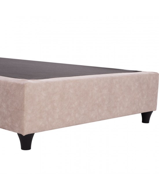 ΚΡΕΒΑΤΙ MALENA ΑΠΟ ΜΠΕΖ ΥΦΑΣΜΑ NUBUCK HM647.22 ΓΙΑ ΣΤΡΩΜΑ 120x200 εκ.