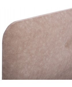 ΚΡΕΒΑΤΙ HM648.22 DOLORES, ΜΠΕΖ ΥΦΑΣΜΑ τ.NUBUCK, 120x200 εκ.
