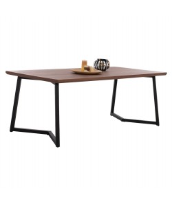 ΤΡΑΠΕΖΙ ΤΡΑΠΕΖΑΡΙΑΣ JAY HM9304.02 ΚΑΠΛΑΜΑΣ ΚΑΡΥΔΙΑΣ ΡΟΥΣΤΙΚ ΣΤΥΛ 200x100x75 εκ.